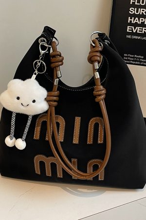 Matte Vintage Women's Large Capacity Shoulder Bag - Casual Tote for Work and Commuting - Spring Summer 2025 Fashion