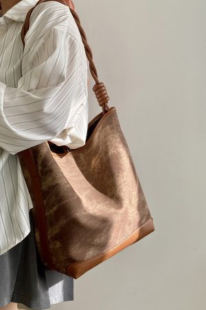 Melard Retro Commuting Tote Bag for Women - Large Handheld Shoulder Bag, 2025 Niche Design, Vintage Style