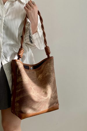 Melard Retro Commuting Tote Bag for Women - Large Handheld Shoulder Bag, 2025 Niche Design, Vintage Style