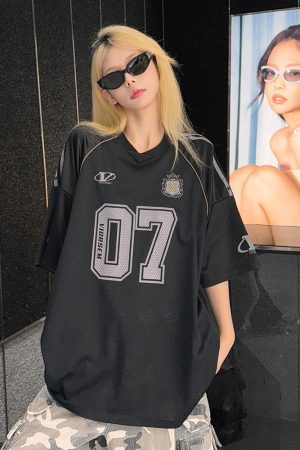 Men's American Retro Graffiti Printed Mesh Short-Sleeve T-Shirt - Summer Loose Half-Sleeve Jersey, Urban Style