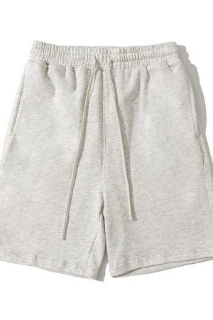 Men's American Style Gray Casual Loose Five-Point Shorts - Trendy Summer Fashion for a Relaxed Look