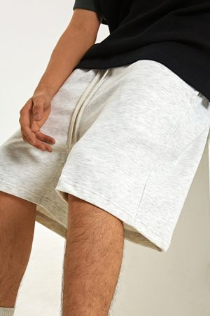 Men's American Style Gray Casual Loose Five-Point Shorts - Trendy Summer Fashion for a Relaxed Look