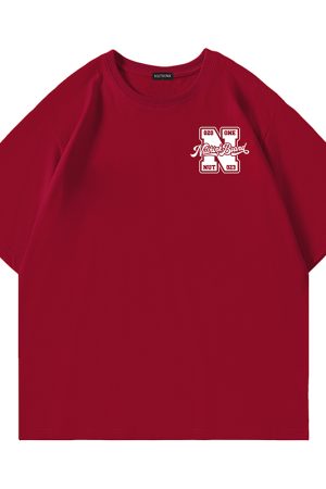 Men's Oversized Short-Sleeve T-Shirt in American Street Style, Plus Size, Summer Fashion, Casual Urban Look