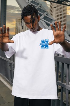 Men's Oversized Short-Sleeve T-Shirt in American Street Style, Plus Size, Summer Fashion, Casual Urban Look