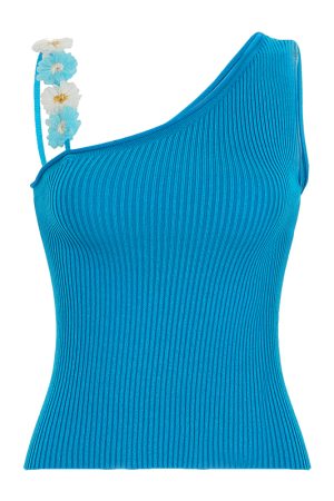 Midsummer Floral Oil Painting Frilled Bodycon Midi Skirt - Womenâ€™s Low Waist Vacation Skirt in Dopamine Colors