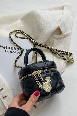Mini Diamond Quilted Chain Bag for Women - Fashionable Spring/Summer 2025 Crossbody & Handbag, Versatile Style