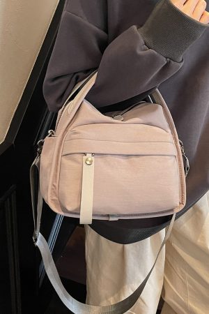 Minimalist Casual Single-Shoulder Canvas Crossbody Bucket Bag for Women - Trendy Summer 2025 Fashion Accessory