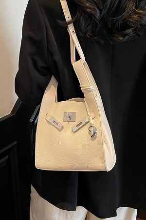 Minimalist Casual Tote Bag for Women â€“ 2025 Summer Trendy Versatile Crossbody Bucket Bag