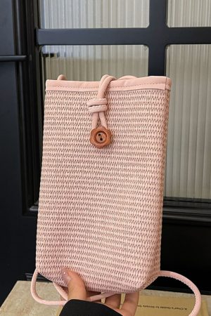 Minimalist Casual Women's Crossbody Bag, Korean Style Small Square Phone Bag, 2025 Summer Trendy Versatile Fashion Accessory