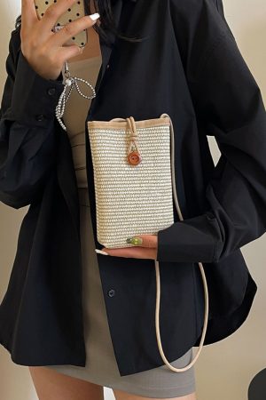 Minimalist Casual Women's Crossbody Bag, Korean Style Small Square Phone Bag, 2025 Summer Trendy Versatile Fashion Accessory