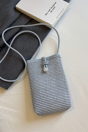 Minimalist Casual Women's Crossbody Bag, Korean Style Small Square Phone Bag, 2025 Summer Trendy Versatile Fashion Accessory