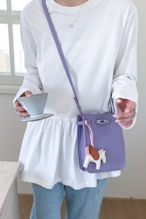 Minimalist Crossbody Mobile Phone Bag for Women - 2025 Summer Small Square Handheld Textured Fashion Accessory