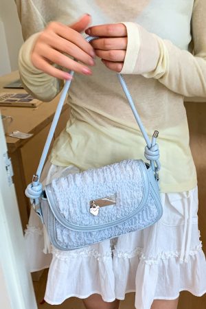 Minimalist Korean-Style Single-Shoulder Saddle Bag for Women - Versatile Crossbody Small Square Bag for Summer 2025 Fashion