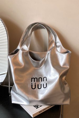 Minimalist Korean Style Tote Bag for Women - Cute Versatile Underarm Shoulder Bag for Summer 2025