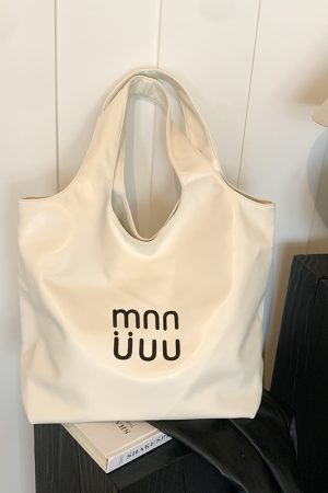 Minimalist Korean Style Tote Bag for Women - Cute Versatile Underarm Shoulder Bag for Summer 2025