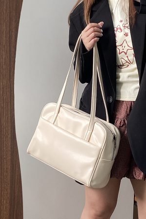 Minimalist Large Capacity Shoulder Tote Bag for Women - Spring/Summer 2025 Niche Design Commuter Style