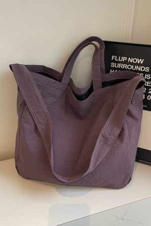 Minimalist Large Capacity Women's Canvas Tote Bag - Versatile Crossbody Design for Lazy Style and Everyday Use