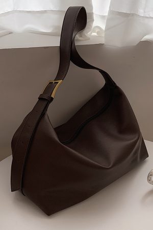 Minimalist Large Capacity Women's Versatile Shoulder Underarm Bag - Trendy Soft Crossbody Bag for 2025 Fashion