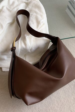 Minimalist Large Capacity Women's Versatile Shoulder Underarm Bag - Trendy Soft Crossbody Bag for 2025 Fashion