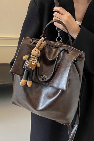 Minimalist Lightweight Backpack for Women - Large Capacity Commuting Tote Bucket Bag for College - Autumn 2025 Fashion