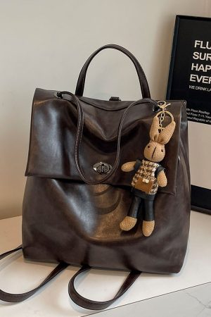 Minimalist Lightweight Backpack for Women - Large Capacity Commuting Tote Bucket Bag for College - Autumn 2025 Fashion