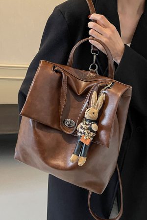 Minimalist Lightweight Backpack for Women - Large Capacity Commuting Tote Bucket Bag for College - Autumn 2025 Fashion