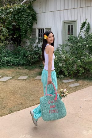 Minimalist Striped Drawstring Wide-Leg Pants for Men and Women, Loose Fit, Versatile and Slimming, Casual 90s Style Trousers