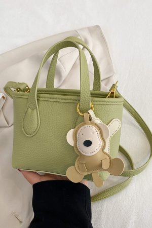 Minimalist Women's Lychee Pattern Bucket Bag - High-Quality Texture Shoulder Bag for Spring/Summer 2025 Fashion