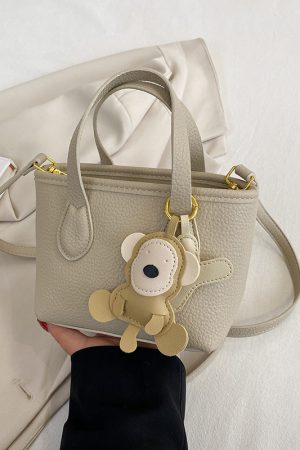 Minimalist Women's Lychee Pattern Bucket Bag - High-Quality Texture Shoulder Bag for Spring/Summer 2025 Fashion