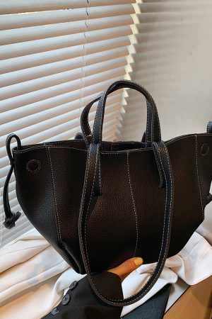 Minimalist Women's Shoulder Bag - Versatile Retro Underarm Handbag for Commuting, High-End Fashion, Autumn 2025