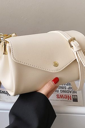 Minimalist Women's Solid Color Small Square Bag - Versatile Casual Shoulder Bag for Spring/Summer 2025