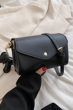 Minimalist Women's Solid Color Small Square Bag - Versatile Casual Shoulder Bag for Spring/Summer 2025