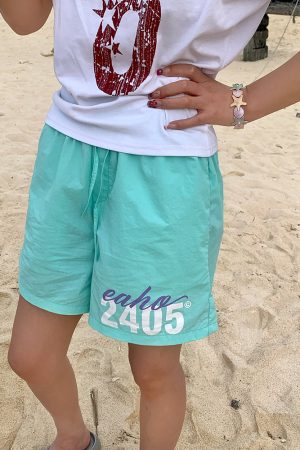 Mint Mambo Quick-Dry Sports Beach Shorts for Men and Women â€“ Summer Casual Five-Point Pants for Couples