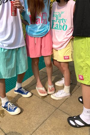 Mint Mambo Quick-Dry Sports Beach Shorts for Men and Women â€“ Summer Casual Five-Point Pants for Couples