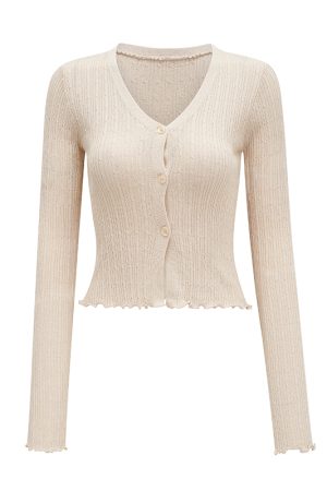 Multi-Color Slim Fit Long Sleeve V-Neck Knitted Cardigan Top for Women - European and American Style Y2K Fashion