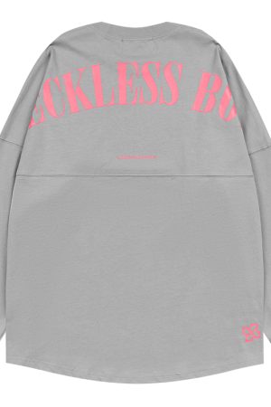 Multicolor Retro Print Loose Long Sleeve T-shirt for Boys - 90s Inspired Streetwear Style