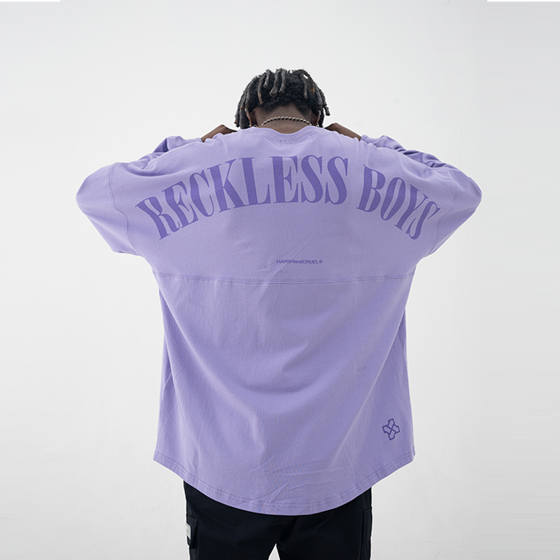 Multicolor Retro Print Loose Long Sleeve T-shirt for Boys - 90s Inspired Streetwear Style Multicolor Retro Print Loose Long Sleeve T-shirt for Boys - 90s Inspired Streetwear Style