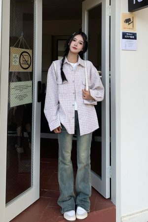 Narrow Version Slimming Micro-Flare Jeans for Women - Mid-Waist Long Pants for Shorter Individuals - Spring Autumn 2025 Style