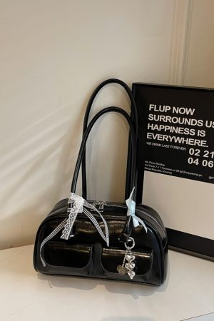 Oil Wax Leather Commuting Pillow Bag for Women - Versatile Large Capacity Shoulder Underarm Bag for Spring 2025 Fashion