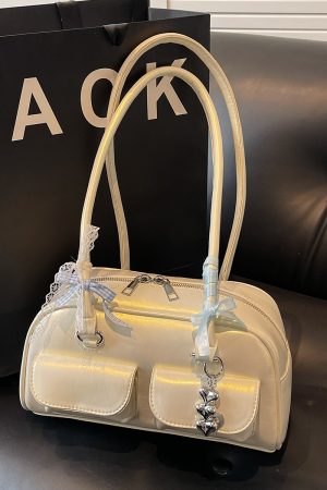 Oil Wax Leather Commuting Pillow Bag for Women - Versatile Large Capacity Shoulder Underarm Bag for Spring 2025 Fashion