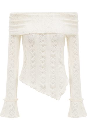 One-Shoulder Hollow-Out Knitted Long Sleeve T-Shirt for Women â€“ Slim Fit European and American Style Spicy Girl Top