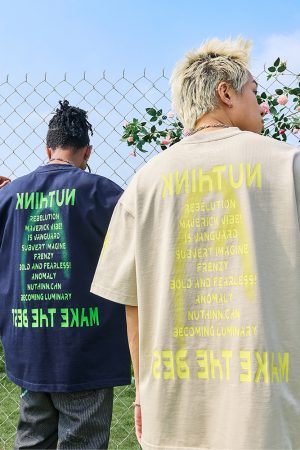 Oversized Hip-Hop Dopamine Letter Short Sleeve T-Shirt - Unisex American Streetwear, 2025 Trend, Casual Urban Style