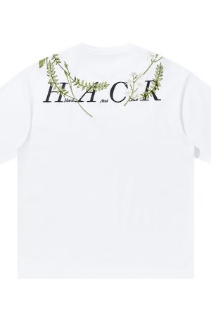 Oversized Short-Sleeve T-Shirt with Chinese-Style Floral Embroidery and Text Layout, Breathable Y2K Fashion Top