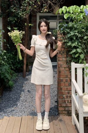 Petite Pear-Shaped French Half-Sleeve Dress - 2025 New Summer Style with Long Skirt for Effortless Elegance