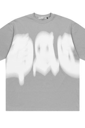 Phantom Gothic Street Style Loose Round Neck Short Sleeve T-Shirt - Trendy Urban Fashion, Y2K Aesthetic, Comfortable Fit