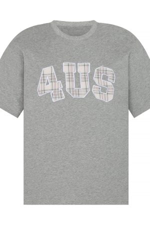 Plaid Patch Embroidery Couples Loose T-Shirt - Spring Summer National Trend Short Sleeve Fashion Top