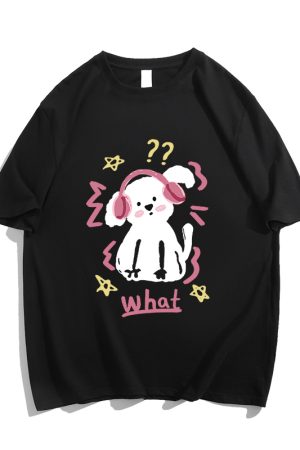 Plus Size American Retro High Street Short Sleeve T-Shirt for Women - Loose Fit, Chic Hong Kong Style, Niche Design