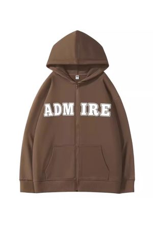 Plus-Size American Retro Hooded Zip-Up Jacket for Women - Stylish Spring Autumn Cardigan Sweatshirt for Couples, 2025 Fashion Trend