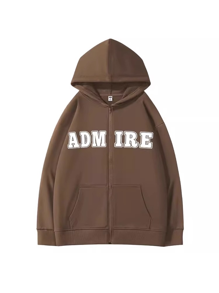 Plus-Size American Retro Hooded Zip-Up Jacket for Women - Stylish Spring Autumn Cardigan Sweatshirt for Couples, 2025 Fashion Trend Plus-Size American Retro Hooded Zip-Up Jacket for Women - Stylish Spring Autumn Cardigan Sweatshirt for Couples, 2025 Fashion Trend