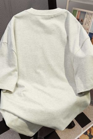 Plus Size Cat Print Short Sleeve T-Shirt for Women - Loose Fit Trendy American Style - Pure Cotton Niche Design